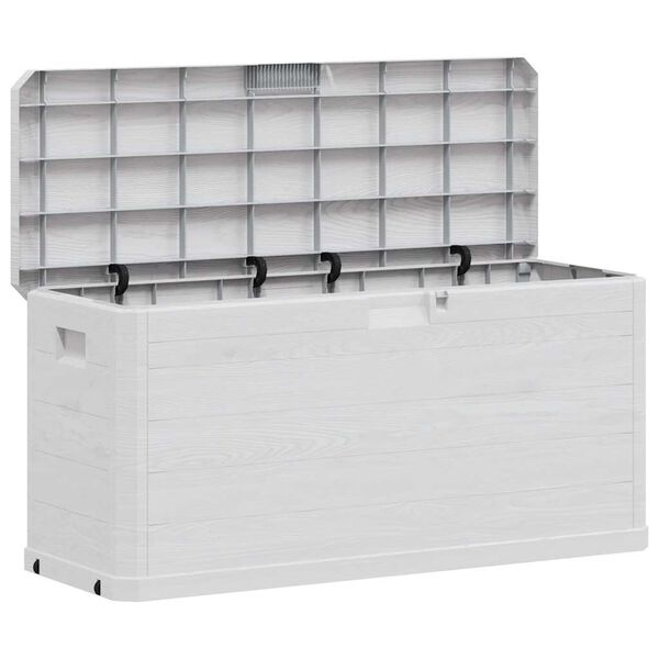 vidaXL Caja de almacenamiento de jardín 280 L gris claro