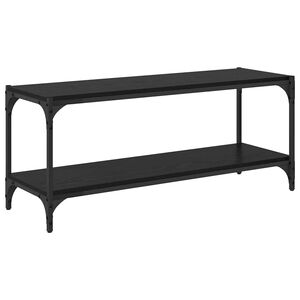 vidaXL Gabinete de TV Roble Negro 100x33x41cm
