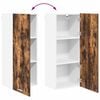 vidaXL Mueble colgante con puerta Roble ahumado 40 x 31 x 100 cm