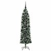 vidaXL &Aacute;rbol Navide&ntilde;o Artificial Delgado con 300 LED Verde y 180 cm