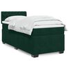 vidaXL Cama box spring con colch&oacute;n terciopelo verde oscuro 80x200 cm