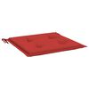 vidaXL Cojines de silla de jard&iacute;n 2 uds tela Oxford rojo 40x40x4 cm