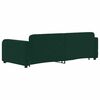 vidaXL Sof&aacute; cama nido con cajones terciopelo verde oscuro 90x200 cm