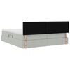 vidaXL Cama con almacenamiento con colch&oacute;n Gris Claro 90 x 200 cm