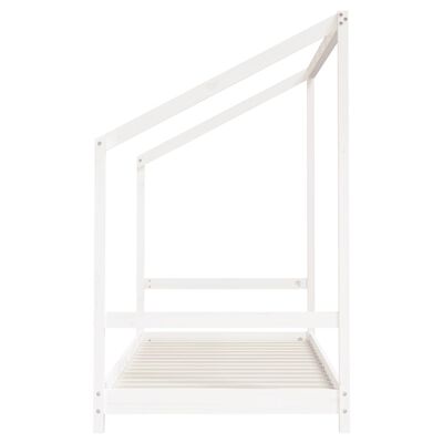 vidaXL Estructura de cama para niños madera pino blanco 2x(90x190) cm