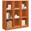 vidaXL Librer&iacute;a Marr&oacute;n cera 104 x 33 x 110 cm Madera de pino macizo
