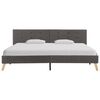 vidaXL Estructura de cama de tela gris topo 180x200 cm
