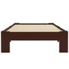 vidaXL Estructura cama sin colchón madera pino marrón oscuro 100x200cm