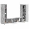 vidaXL Conjunto de mueble de TV 6 pcs Gris Concreto
