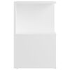 vidaXL Mesitas de noche 2 uds madera contrachapada blanco 35x35x55 cm