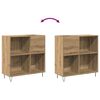 vidaXL Mueble para discos de vinilo Roble artisan 85 x 38 x 89 cm