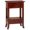 vidaXL Mesa Consola Marr&oacute;n 50 x 29,5 x 76 cm Madera de Caoba S&oacute;lida