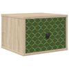 vidaXL Mesita de noche de pared GELEEN Roble Sonoma 36 x 33 x 25 cm