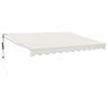 vidaXL Toldo retr&aacute;ctil autom&aacute;tico color crema 3,5x2,5 m