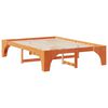 vidaXL Estructura de cama Marrón 160 x 200 cm Madera de pino macizo