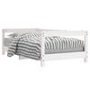 vidaXL Estructura de cama para ni&ntilde;os madera de pino blanco 70x140 cm