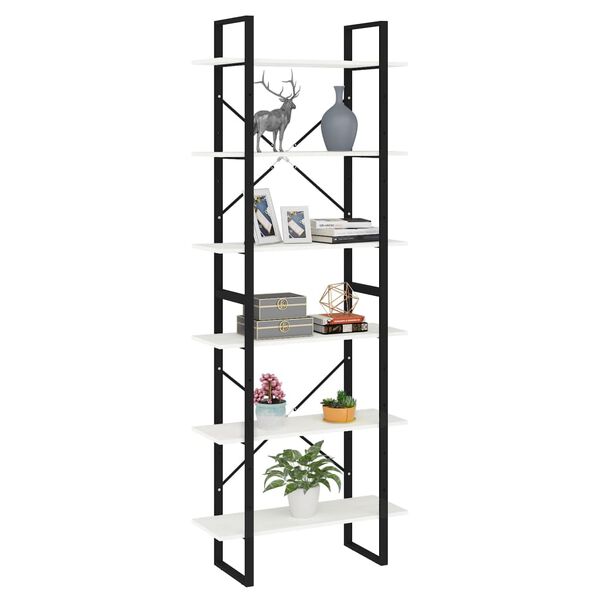 vidaXL Armario alto madera maciza de pino blanco 80x30x210 cm