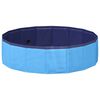 vidaXL Piscina Plegable para Perros Azul 80 x 80 x 20 cm PVC