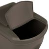 vidaXL Cubos de basura apilables 3 uds polipropileno gris 75 L