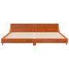 vidaXL Cama sin colch&oacute;n madera maciza de pino marr&oacute;n cera 180x200 cm
