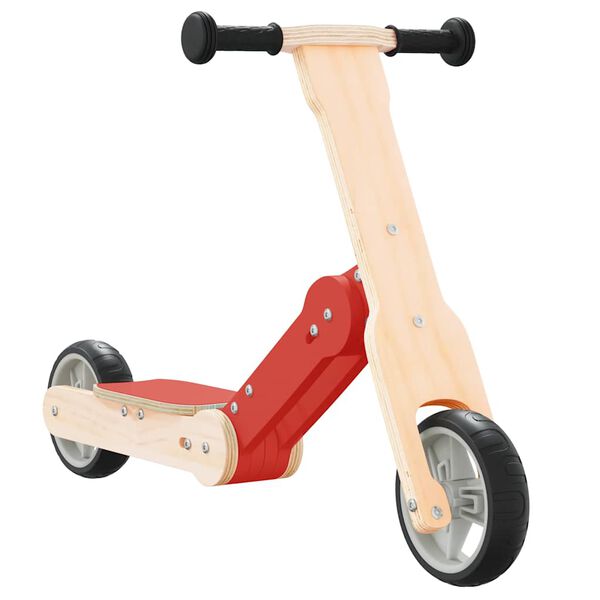 vidaXL Patinete de niños 2 en 1 rojo