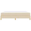 vidaXL Cama tipo Box Spring con colch&oacute;n Crema 180 x 200 cm tela