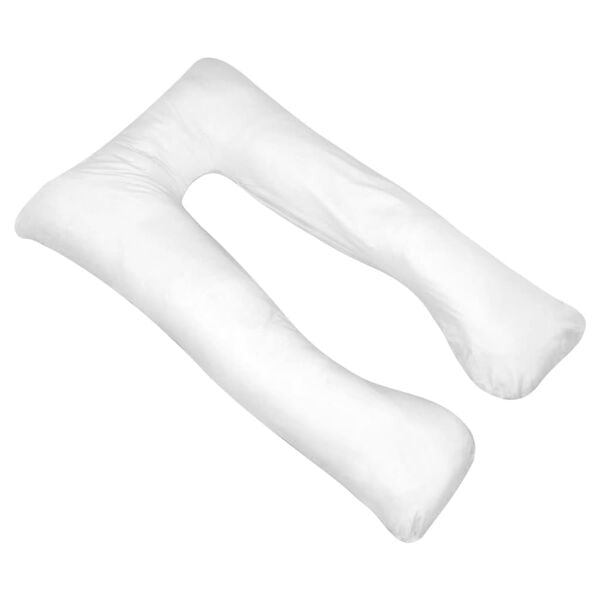 vidaXL Almohada de embarazo blanca 90x145 cm