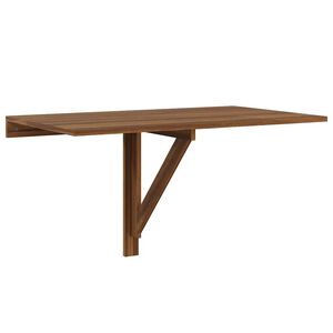 vidaXL Mesa de pared plegable contrachapada marr&oacute;n roble 100x60x56 cm