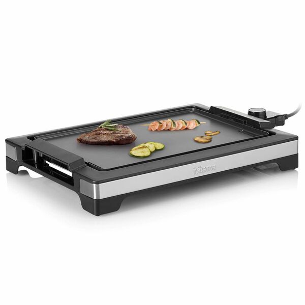 Tristar Plancha el&eacute;ctrica de cocina 2000 W negra 37x25 cm