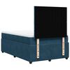 vidaXL Cama box spring con colch&oacute;n terciopelo azul 120x190 cm