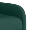 vidaXL Sill&oacute;n de masaje reclinable de tela verde oscuro