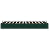 vidaXL Estructura de cama otomana sin colch&oacute;n terciopelo verde oscuro