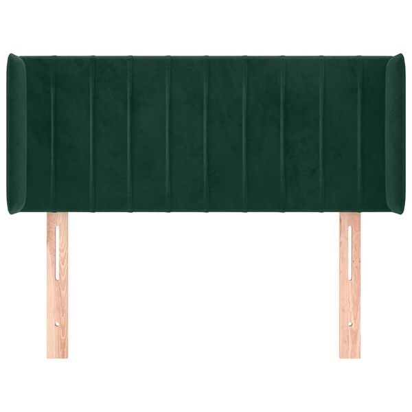 vidaXL Cabecero de terciopelo verde oscuro 83x16x78/88 cm