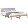 vidaXL Estructura de cama Marr&oacute;n 160 x 200 cm Madera de pino macizo