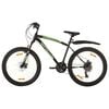 vidaXL Bicicleta monta&ntilde;a 21 velocidades 26 pulgadas rueda 46 cm negro
