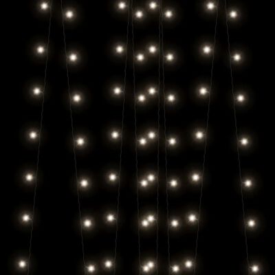 vidaXL Luces de hadas solares 2 uds 2x200 LED blanco frío