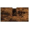vidaXL Armario de baño madera contrachapada roble ahumado 65x33x60 cm