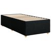 vidaXL Cama box spring con colch&oacute;n tela negro 80x200 cm