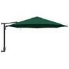 vidaXL Parasol de jardín Manual Verde y Negro 248 x 248 x 148 cm