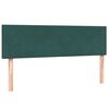 vidaXL Cama box spring con colch&oacute;n terciopelo verde oscuro 160x220 cm