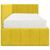 vidaXL Estructura de Cama Esquina con Colch&oacute;n 2 pcs Amarillo