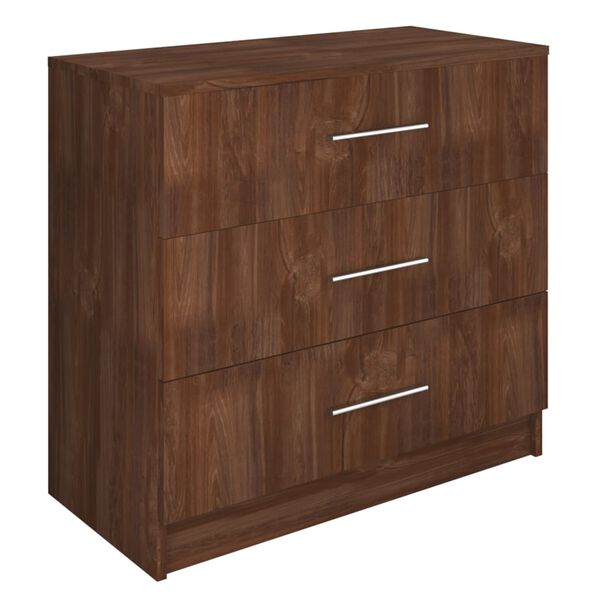 vidaXL Mueble de cajones madera ingenier&iacute;a marr&oacute;n roble 71x35x68 cm