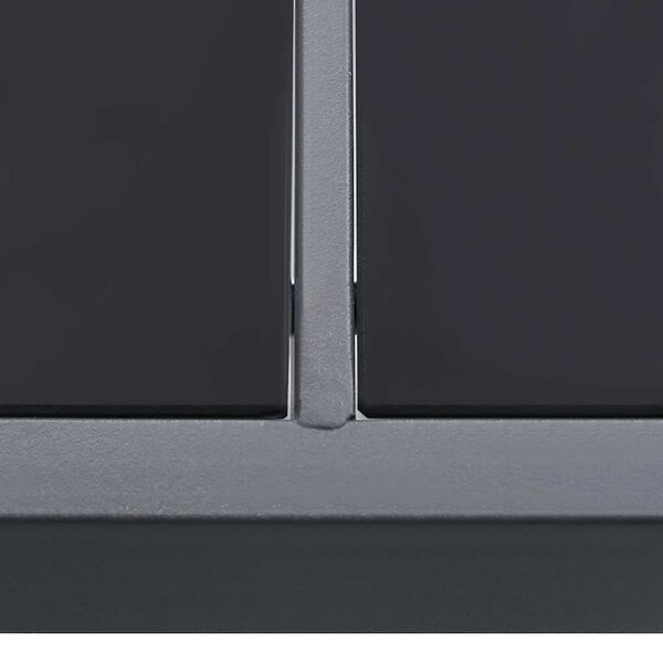 vidaXL Mesa de comedor de jard&iacute;n acero gris antracita 190x90x74 cm