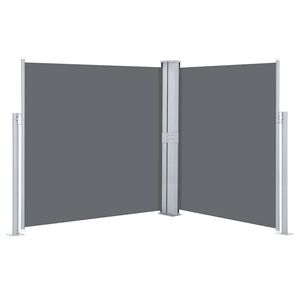 vidaXL Toldo lateral retr&aacute;ctil gris antracita 140x600 cm
