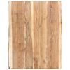 vidaXL Superficie de mesa de madera maciza de acacia 80x(50-60)x3,8 cm