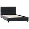 vidaXL Estructura de cama de cuero sint&eacute;tico negro 100x200 cm