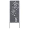 vidaXL Pantalla de Privacidad para Jard&iacute;n Calado Antracita 50 x 140 cm