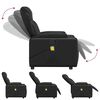 vidaXL Sill&oacute;n de masaje reclinable cuero sint&eacute;tico negro