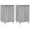 vidaXL Aparadores 2 uds madera de ingenier&iacute;a gris Sonoma 40x35x70 cm