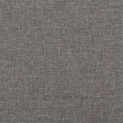 vidaXL Sofá de 3 plazas con taburete de tela gris oscuro 210 cm